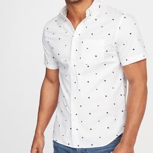 ☀️❗️NEW❗️Oxford Short Sleeve Geometric Shirt☀️